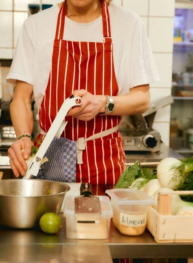 Restaurant owner in the kitchen